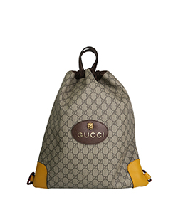 Neo Vintage Drawstring Backpack,Fabric,Beige,473872462391,3,DB